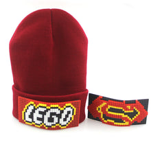 Load image into Gallery viewer, DIY assembly building block bricks wool hat, STEAM educational toys
