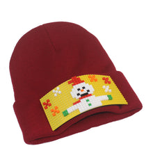 Load image into Gallery viewer, DIY assembly building block bricks wool hat, STEAM educational toys
