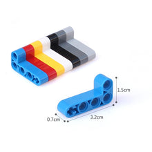 Load image into Gallery viewer, Technic Liftarm 2x4 L Shape, STEM toys Brick and Bricks &amp; Pieces, DIY assembly toys technic parts  #32140
