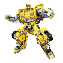 Load image into Gallery viewer, Deformation hornet warrior robot DIY assembly engineering blocks toys, children educational science learning toys, block brick kits STEM toys  #621019
