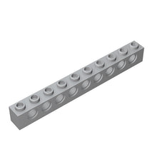 Load image into Gallery viewer, Technic Brick 1x10 with 9 holes, STEM toys Brick and Bricks &amp; Pieces, DIY assembly toys technic parts  #2730
