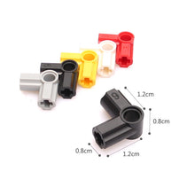 Load image into Gallery viewer, Technic Axle and Pin Connector Angled #6 - 90 degrees, STEM toys Brick and Bricks &amp; Pieces, DIY assembly toys technic parts #32014
