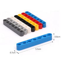 Load image into Gallery viewer, Technic Liftarm 1x7 Thick, STEM toys Brick and Bricks &amp; Pieces, DIY assembly toys technic parts  #32524
