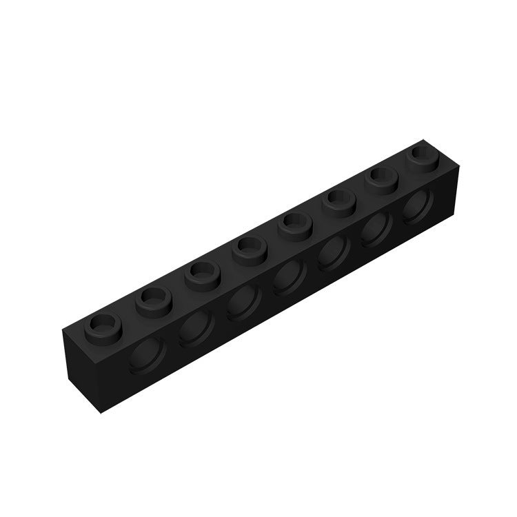 Technic Brick 1x8 with 7 holes, STEM toys Brick and Bricks & Pieces, DIY assembly toys technic parts  #3702