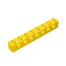 Load image into Gallery viewer, Technic Brick 1x8 with 7 holes, STEM toys Brick and Bricks &amp; Pieces, DIY assembly toys technic parts  #3702
