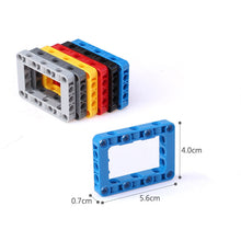 Load image into Gallery viewer, Technic Liftarm 5 x 7 Open Center Frame Thick, STEM toys Brick and Bricks &amp; Pieces, DIY assembly toys technic parts  #64179
