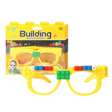 Load image into Gallery viewer, DIY assembly building block bricks glasses toys
