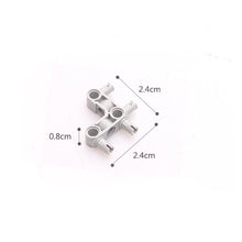 Load image into Gallery viewer, Technic Pin Connector Perpendicular 3 x 3 Bent with 4 Pins, STEM toys Brick and Bricks &amp; Pieces, DIY assembly toys technic parts  #55615
